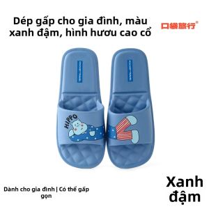 pocket travel | Dép Gia Đình Dùng Một Lần Chống Trượt Có Thể Gấp