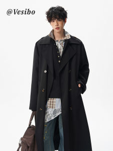 VESIBO | Stylish Long Trench Coat Men
