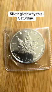 Koin Perak Maple Canada 1 oz Silver Coin RCM not Batangan RMC Nadir