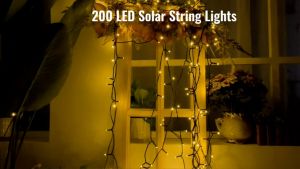 Raya Solar led light Waterproof 200LED solar fairy light Auto on/off 22m Decoration Solar garden light 太阳能装饰灯串 Lamppu raya Outdoor Lampu solar