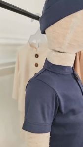 BABY HAI Rayya Series - Setelan Koko Baju Pendek Celana Panjang - Seri Biru