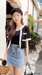 💥[A011] SET (2 MÓN) ÁO KHOÁC KÈM ÁO 2 DÂY Cardigan dệt kim Quảng Châu cộc tay cực xinh siêu HOT - L2M