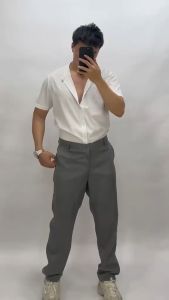 Men's Slacks Pants: Straightleg with Pockets Formal & Casual Office Business Trousers