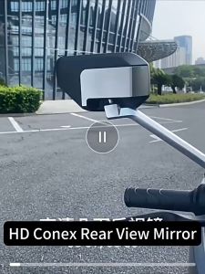 Bộ 2 gương xe máy điện xe đạp điện racing chân ốc 8mm ren thuận kèm pat