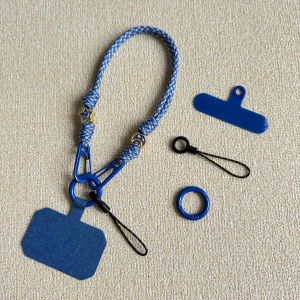 Handcrafted Black Phone Strap Panda Wrist Short Rope Multi-use Green Handheld Rope High-End Feeling Nylon Braid Digital Accessories