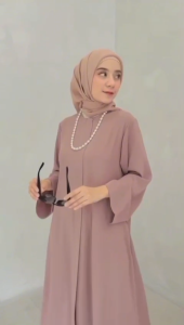 GAMIS ABAYA DRESS POLOS GAMIS DAILY POLOS WANITA MUSLIM BAHAN TWILL ORI TERBARU ALL SIZE