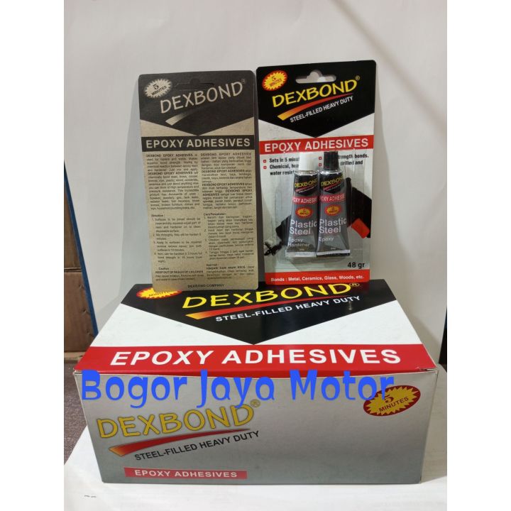 12 PCS / 1 LUSIN LEM DEXBOND 5 MENIT PLASTIC STEEL EPOXY HARDENER STEEL
