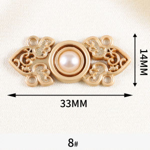High-End Metal Mother-Daughter Buttons for Cheongsam Hanfu Clothing Decorative Embellishments Chinese Traditional Costume Accessories