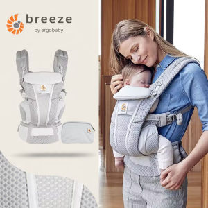 Ergo baby Omni Breeze All Carry Positions Breathable Mesh Baby Carrier Newborn to Toddler with Enhanced Lumbar Support & Airflow (0-48 Months 3-20kg)