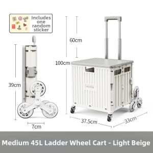 Custom Colors Collapsible Shopping Trolley Stair Climbing