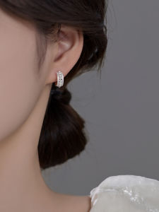Pianist | Anti-Allergy Silver Pearl Zircon Earrings