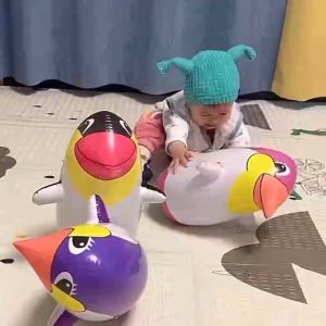 AKA Cute Inflatable Penguin Character Laruan Pambata Pang-regalo Kids Birthday Gift Idea Inflatable Toy Tumbler Penguin Bop Bag for Children Swimming Pool Play Summer Fun Activity Punching Bag Kids Indoor Play Samsak Boxing