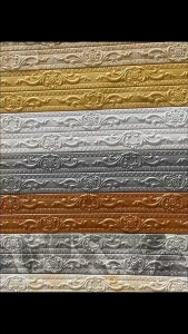 【READY STOCK】Foam Wallpaper/Self-Adhesive Waterproof Border/Wall Skirting Stickers Home Decor/TV Background Wall Trim