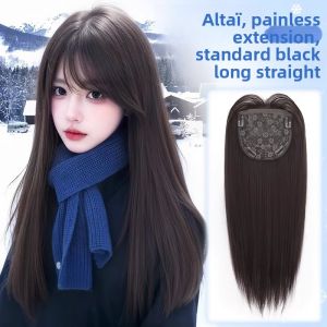MONLEYTA | Ultra-Thin Long Straight Hair Extension Pieces Realistic One-Piece Lightweight Invisible Traceless Hair Extensions Monleyta