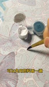 (40x50cm có Khung) Tranh tô màu sơn dầu theo số hóa Phật Giáo đã Có Khung tặng kèm sơn bóng ( hàng có sẳn tại HCM )