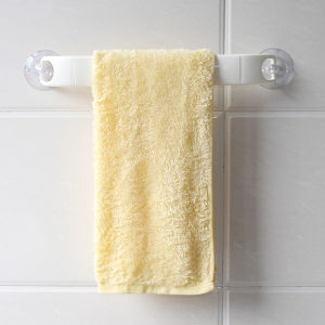 Bathroom Towel Rack Single Rod Hookless Installation Modern Plastic Towel Holder for Bathroom YAMADA Brand Japanese Product