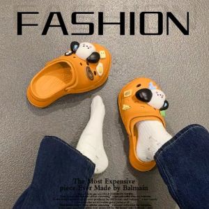 LHSunshine รองเท้าแตะแฟชั่นหัวโต 2นิ้ว ส้นสูง พื้นนิ่มสวมใส่สบาย มาพร้อมการ์ตูนติดลายน้องหมา เลือกไซซ์และสีสัน 5 รางวัล บอกเลยโคตรน่ารัก