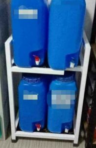 Heavy Duty 2 Layer 4 Gallon Water Rack for Water Dispensers and Filters