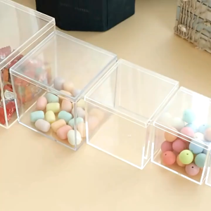5.5cm Acrylic Square Candy Box / Mini Transparent Storage Box / Plastic Chocolate Gifts Packing Boxe