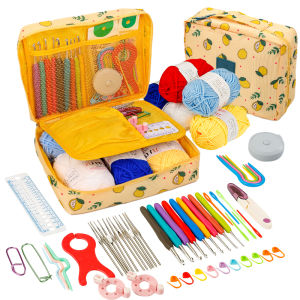 Soft Handle Crochet Tool Kit DIY Knitting Material Pack