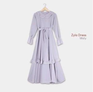 TERBARU GAMIS MALYSIA WANITA DEWASA TERBARU ZYLA DRESS BAHAN CERUTTY BABYDOLL DOUBLE FURING UKURAN M L XL