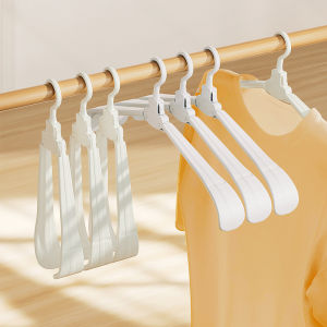 Foldable Clothes Hanger Travel Business Trip Seamless Laundry Drying Holder Home Balcony Dormitory Small Plastic Hanger