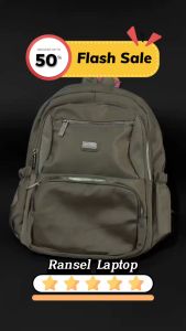 CHIBAO - Tas Ransel Kerja 0399 Backpack Besar Wanita Kerja / Penyimpanan Besar Kanvas Premium