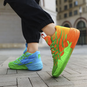 Breathable Shock Absorption Slip-Resistant Durable New Childrens Basketball Shoes