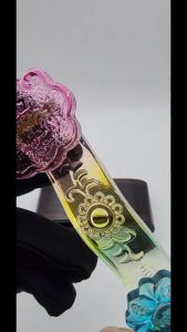 (SG Seller Ready Stocks) Glazed Glass (LiuLi) Colorful Ruyi Ornament 10+cm 琉璃彩色如意摆件 10+厘米