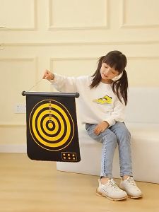 Double Sided Dartboard Magnetic Dart Board with Darts Easy to Roll-Up Indoor Outdoor Games for Children Gifts