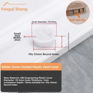FANGXIANSHENG | Ventilation Decoration Cap 50mm Plastic