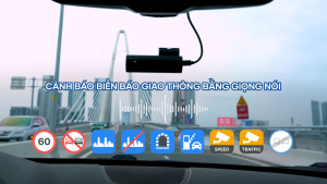 Camera Vietmap S860 - Cảnh báo tốc độ giới hạn bằng giọng nói - Ghi hình 3K ra lệnh giọng nói