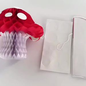Đồ Trang Trí Tiệc Tổ Ong Nấm 3D Treo Trần Dễ Thương Trang Trí Sinh Nhật Vườn Cổ Tích Rừng Chất Liệu Giấy
