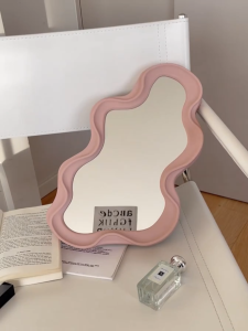Wall-mounted Cloud Makeup Mirror Bathroom Mirror Decorative Mirror Funky Desktop Dressing Mirror