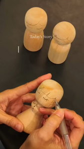 ชุดระบายสีตุ๊กตายาดมไม้