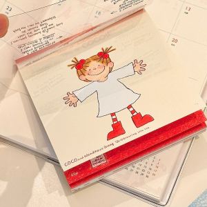 Cute Cartoon Coco Sauce Non-sticky Notes Book Creative Trendy Wire-bound Notebook Plan Organizer Universal Stationery Gift