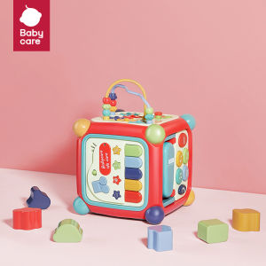 Bc Babycare Hexahedral Box Multi functional Baby Puzzle Polyhedron Causal Relationship Toy Baby Cube Matching