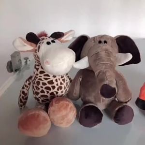 Stuffed Plush Animals Toys Soft Dolls Jungle Lion Elephant Tiger Dog Fox Monkey Deer Children Gift Kawaii Baby Kids Hobbie Toys
