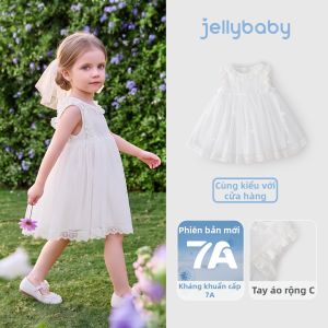 Jelly Baby | Đầm Voan Trắng Dành Cho Bé Gái Mùa Hè