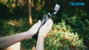 TELESIN 3-Way Arm Hand Grip Tripod Selfie Stick for GoPro HERO Insta360 ONE DJI ACTION Camera