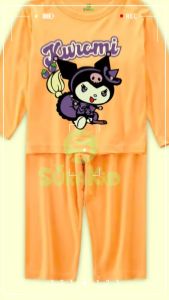 Bộ dài taybộ thu đông bé trai bé gái hình in kuromi cho bé từ 6kg-30kg.DT09