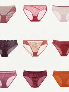 FULINVSHAONV | Quần lót tam giác ren đỏ satin crotch cotton thuần