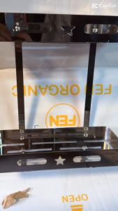 Kệ chữ nhật 2 tầng kệ nhà tắm inox 304 cao cấp bền đẹp chắc chắnkhông hoen gỉ Lắp đặt đơn giản tiết kiệm không gian