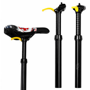 CNC | ZOOM Bicycle Accessories Hydraulic Dropper Seatpost 30.9/31.6mm Adjustable 100mm Travel Aluminum Alloy Seat Post for MTB Bike