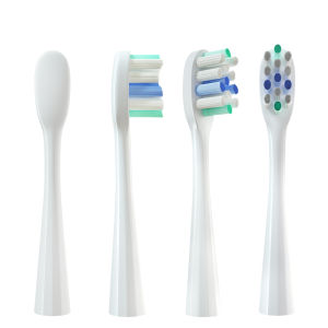 4 ชิ้น/แพ็คเปลี่ยนหัวแปรงสําหรับ usmile หัวแปรงสีฟันไฟฟ้า Deep Clean Type/ขนนุ่มประเภท Oral Care ยาสีฟันสูตรเกลือผสมฟลูออไรด์ผสานพลังสมุนไพรฟันขาวสะอาดลดกลิ่นปาก