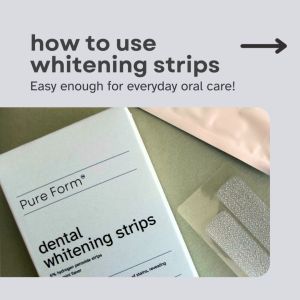 Pure Form® Dental Whitening Strips | 28 Strips | Effective Teeth Whitening for Everyday Use