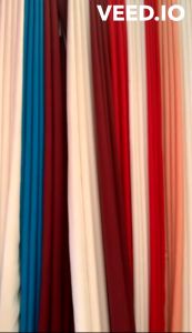6 feet B1G1 Grommet/Ring Top Classy Plain Curtain 100% Katrina Fabric - Indoor Windows 70in (L) x 56in (W)