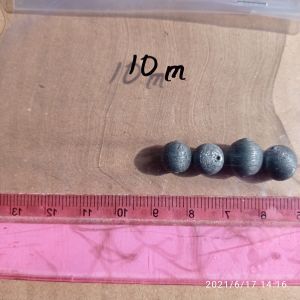 TIMAH PANCING BODONG PER 1 BUTIR UKURAN 10MM alat mancing ikan