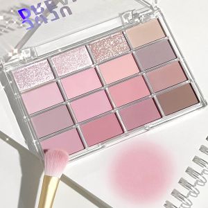16 Màu Eyeshadow Palette Giấc Mơ Mờ Lấp Lánh Lắc Chân Nữ Tông Màu Đất Tím Hồng Độ Bão Hòa Thấp Tự Nhiên Trang Điểm Hàng Ngày