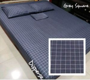 sprei set aesthetic motif kotak kotak sprei homemade
